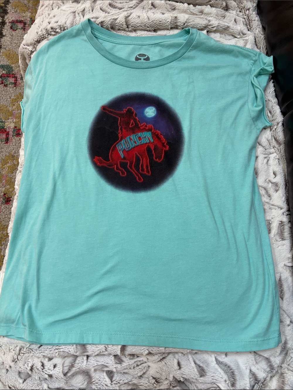 Hooey Aqua Short Sleeve Rodeo Graphic Tee